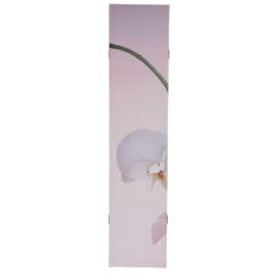 Rumdeler med orkide motiv - foldbar sk�rmv�g - skillev�g 180 x 120 cm