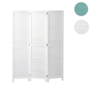 Rumdeler i tr� - antik vintage hvid sk�rmv�g/foldev�g 170 x 120 cm