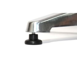 Cafebord - sammenklappelig rundt hjdejusterbar aluminium cafebord