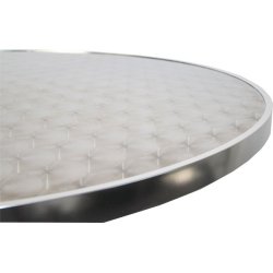 Cafebord - sammenklappelig rundt hjdejusterbar aluminium cafebord