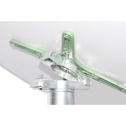 Cafebord - sammenklappelig rundt hjdejusterbar aluminium cafebord