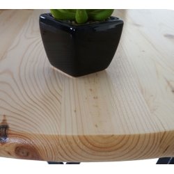 Rundt cafebord - sammenklappelig rundt cafebord i tr 110 x 70 cm