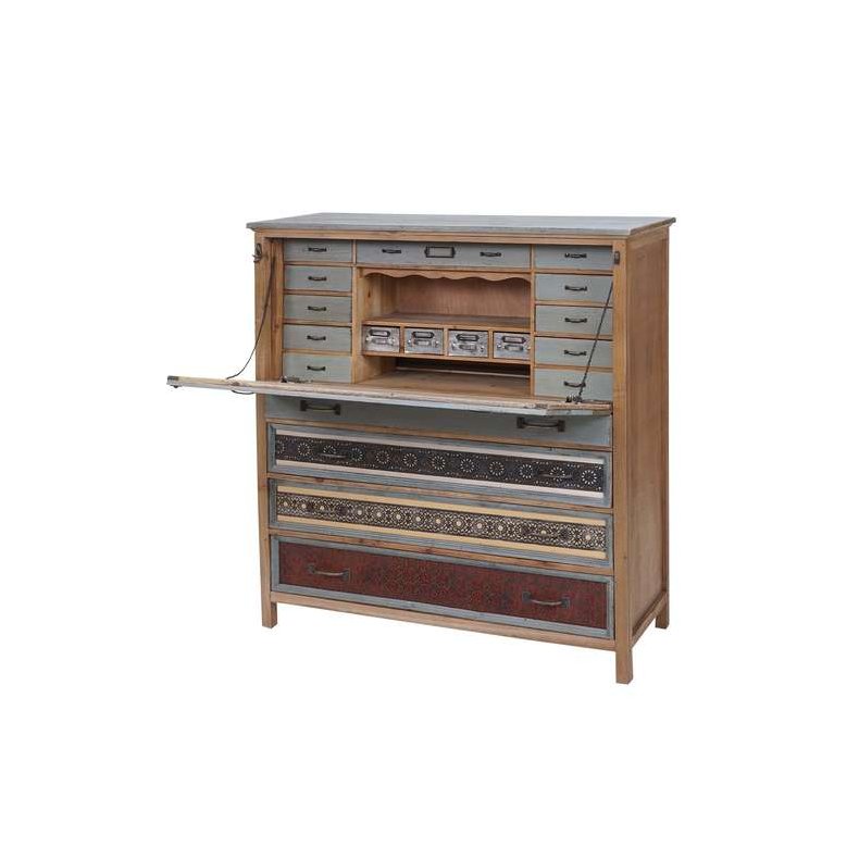 Sekretær møbel - skrivemøbel vintage antik stil 113 x 99 x 36 cm