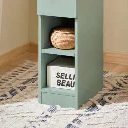 Sidebord - moderne sengebord med opbevaring - grn - 61x35x20