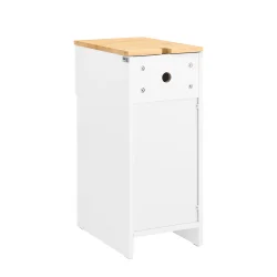 Sidebord - moderne sengebord med opbevaring - hvid - 40x25x60