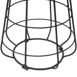 Sidebord - rundt sengebord med opbevaringsplads 35cm