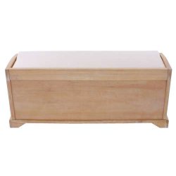 B�nk med hynde og 3 kurveskuffer - siddeb�nk med opbevaring - lys entrem�bel