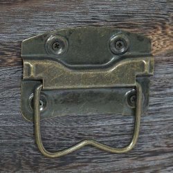 B�nk med opbevaringskiste og hynde - siddeb�nk i tr� - entrem�bel antik brun