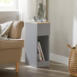 Sidebord - moderne sengebord med opbevaring - gr - 60x35x20