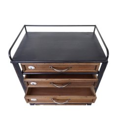 Apotekersk�nk - sk�nk i vintage antik look - kommode 129 x 55 x 38 cm