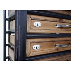 Apotekersk�nk - sk�nk i vintage antik look - kommode 129 x 55 x 38 cm