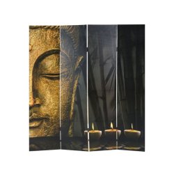 Rumdeler Buddha og Harmony motiv - foldev�g/skillev�g 180 x 160 cm