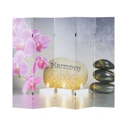 Rumdeler Buddha og Harmony motiv - foldesk�rm/sk�rmv�g 180 x 200 cm