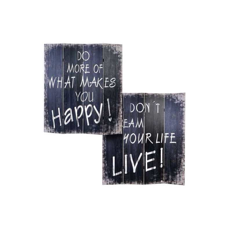 Rumdeler ordsprog motiver - foldesk�rm/sk�rmv�g 180 x 200 cm