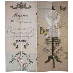 Foldesk�rm/foldev�g - flytbar sk�rmv�g/skillev�g 180 x 160 cm ~ Boudoir