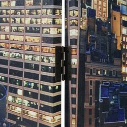 LED foldev�g/foldesk�rm med timer - sk�rmv�g New York 180 x 200 cm