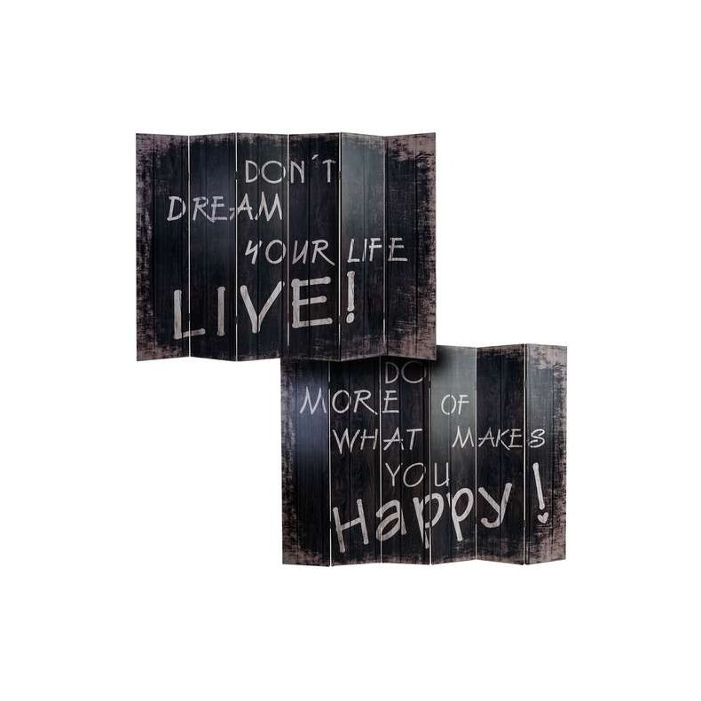 Rumdeler ordsprog motiver - foldesk�rm/sk�rmv�g 180 x 240 cm