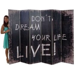 Rumdeler ordsprog motiver - foldesk�rm/sk�rmv�g 180 x 240 cm