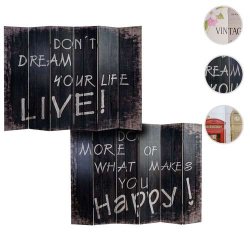 Rumdeler ordsprog motiver - foldesk�rm/sk�rmv�g 180 x 240 cm