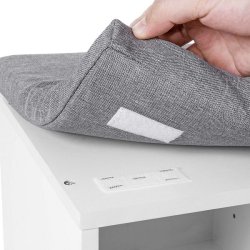 Skobnk - siddebnk med skohylder - entrebnk med skorum - hvid