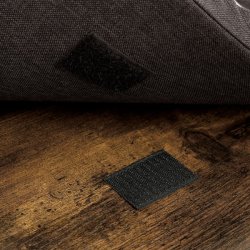 Skobnk - entrebnk til sko - siddebnk med hynde - rustik brun