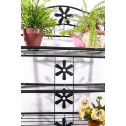 Skostativ med 5 hylder - skoreol til skoopbevaring 112 x 60 x 30