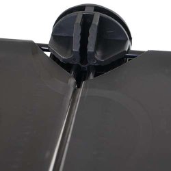 Skoreol - skoskab med 8 rum til skoopbevaring 73 x 92 x 36 cm ~ sort