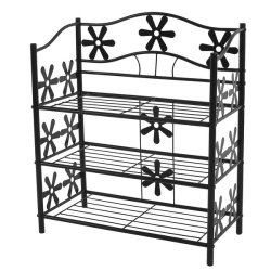 Skostativ med 3 hylder - skoreol til skoopbevaring 70 x 60 x 30