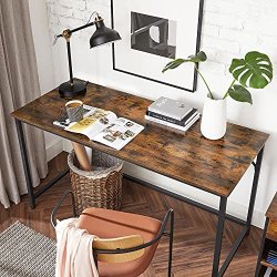 Skrivebord - computerbord - rustik brun 140 x 60 x 75 cm