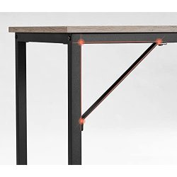 Skrivebord - computerbord - gr�/beige (greige) 140 x 60 x 75