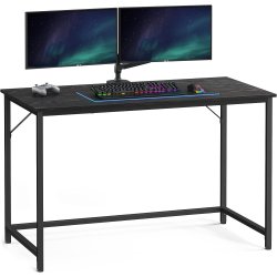 Skrivebord - computerbord - sort 120 x 60 x 75 cm