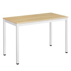 Skrivebord - arbejdsbord - egetr� og hvid 120 x 60 x 75 cm