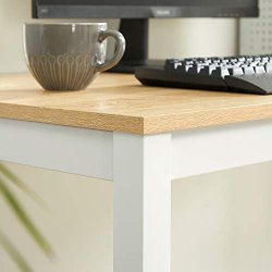 Skrivebord - arbejdsbord - egetr� og hvid 120 x 60 x 75 cm