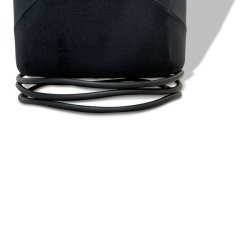 Puf - sort Ekko puf F2 model - Ekko velour puf fra OBUZI