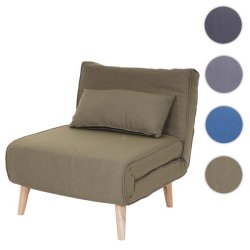 Sovestol - l�nestolsseng og g�steseng - gr�n sovestol 75x185