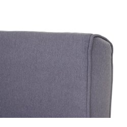 Sovestol - l�nestolsseng og g�steseng - lysegr� sovestol 75x185