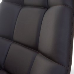 Spisestuestol - spisestol - spisebordsstol med brun imiteret lder