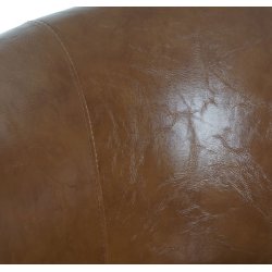 Spisestol - spisebordsstol i retro 50'er design ~ brun PU kunstlder