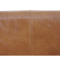 Spisestuestol i imiteret PU kunstlder ~ brun ruskind imitation