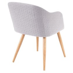 Spisebordsstole - 2 stk spisestuestole ~ spisestole i lysegr stof