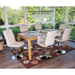 Spisebordstole - 2 stk spisestuestole ~ spisestol i hvid imiteret l�der