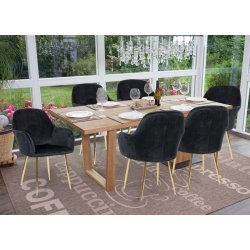 Spisestuestole - 2 stk spisebordsstole ~ spisestole i sort fljl