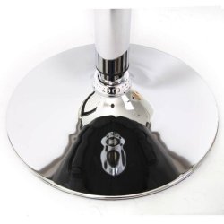 Spisestuestol med drejefod - spisebordsstol ~ sort kunstlder