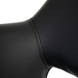 Spisestuestol - spisestol i 50'er design ~ sort imiteret kunstlder