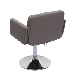 Spisebordsstol - 360 roterbar spisestol - brun gr taupe kunstlder