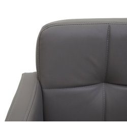 Spisebordsstol - 360 roterbar spisestol - brun gr taupe kunstlder