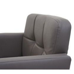 Spisebordsstol - 360 roterbar spisestol - brun gr taupe kunstlder