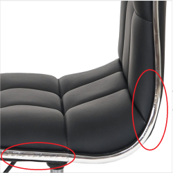 Spisebordsstole - 2 stk spisestuestole - spisestol med brun stofsde