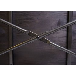 Sofabord - stuebord i industriel design i tr og stl 46x111x56 cm