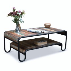 Sofabord Christiania Hip i genbrugstr - stuebord 120x60x45 cm 